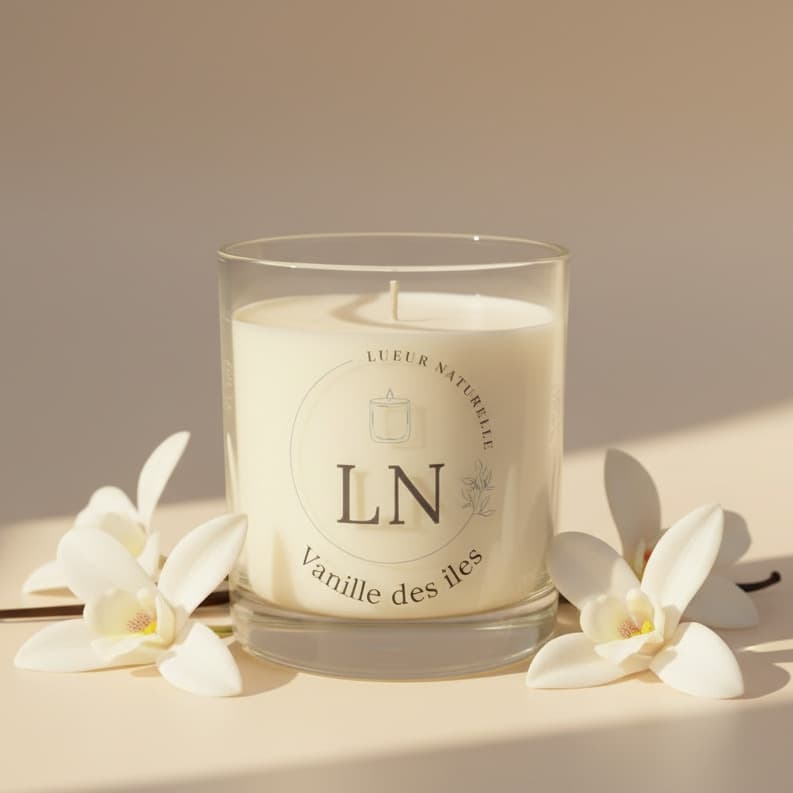 Bougie parfumée à la cire de colza
